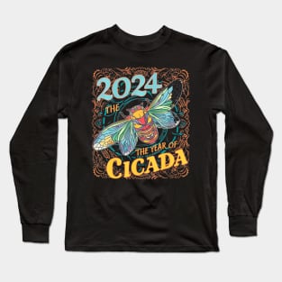 2024 The Year Of Cicada, Celebrate Cicada Emergence, Brood X Long Sleeve T-Shirt